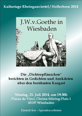 Goethe Plakat Rheingau